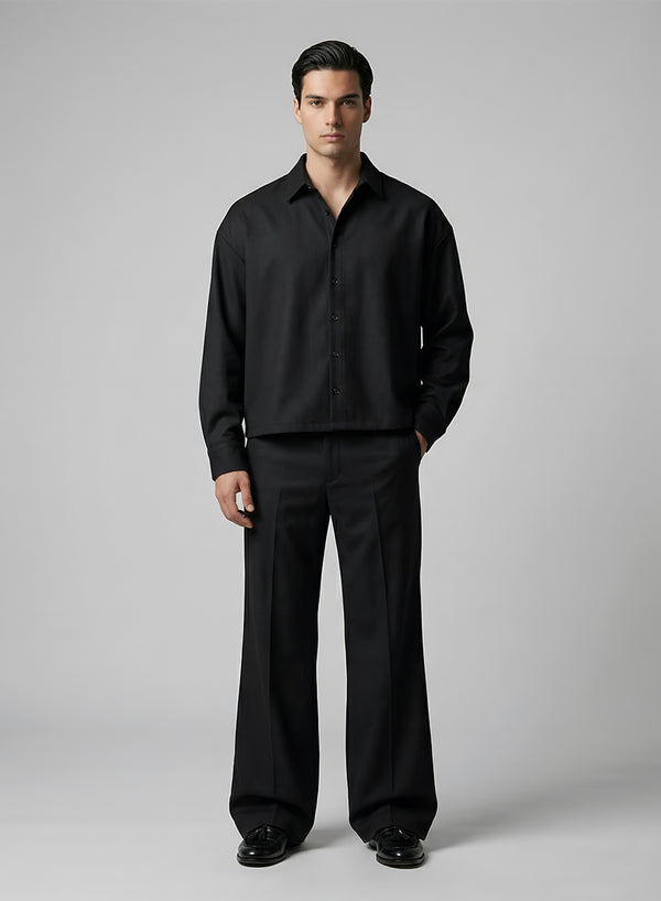 Men’s Monochrome Co-ord Set —  Black