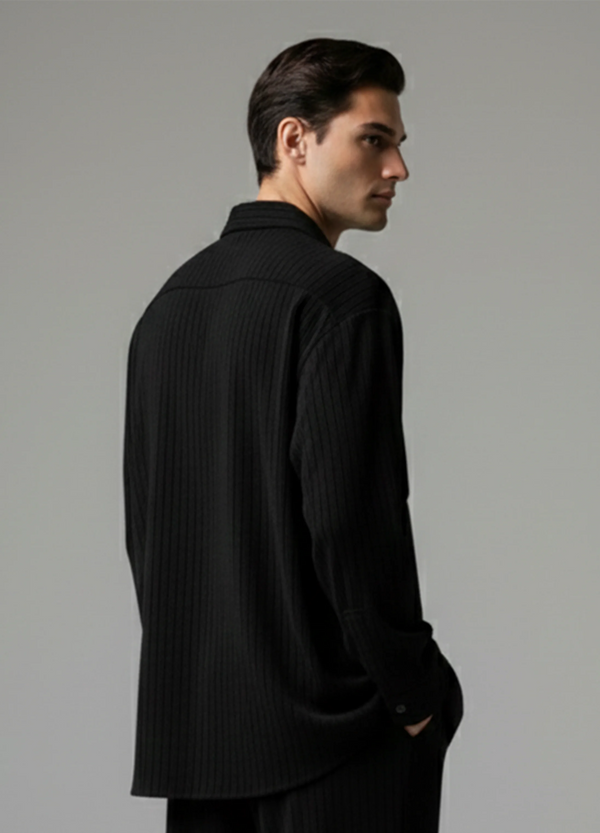 Premium Black Corduroy Shirt