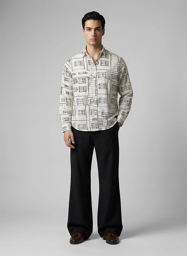 Men's Textured - Cream Set