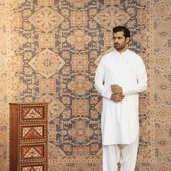 Off-White Shalwar Kameez