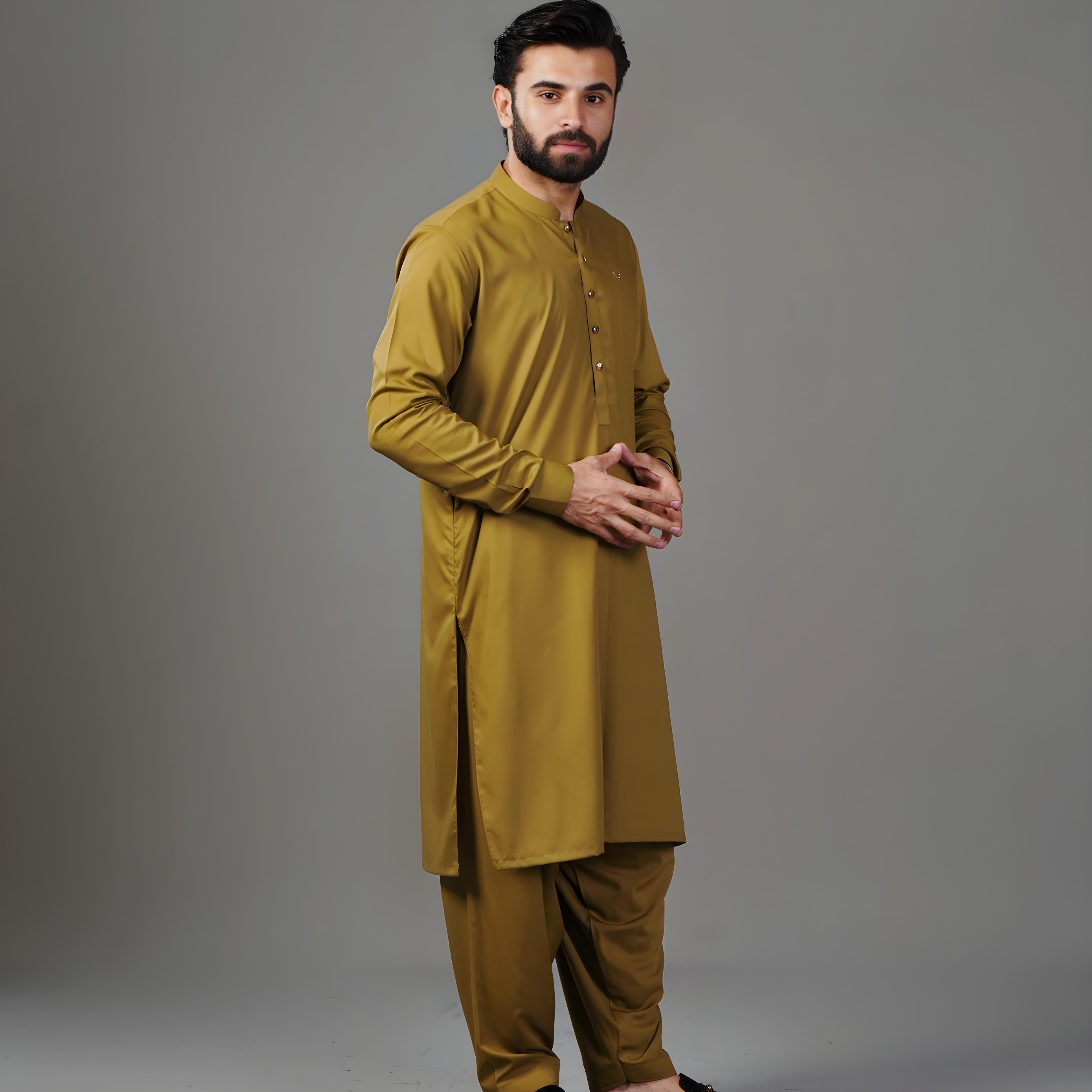 Men Plain Shalwar Kameez