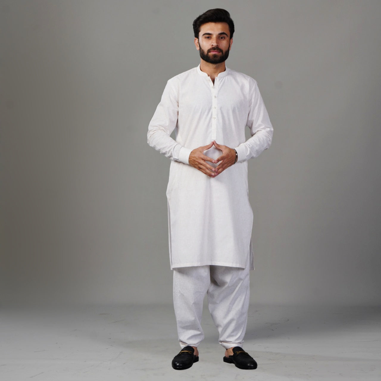 Classic White Shalwar Kameez