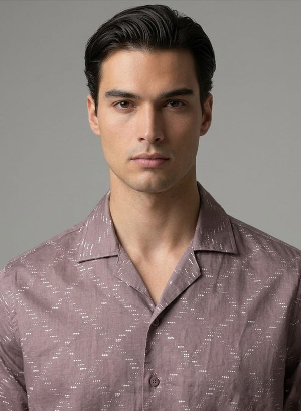Men’s Mauve - Cotton Shirt