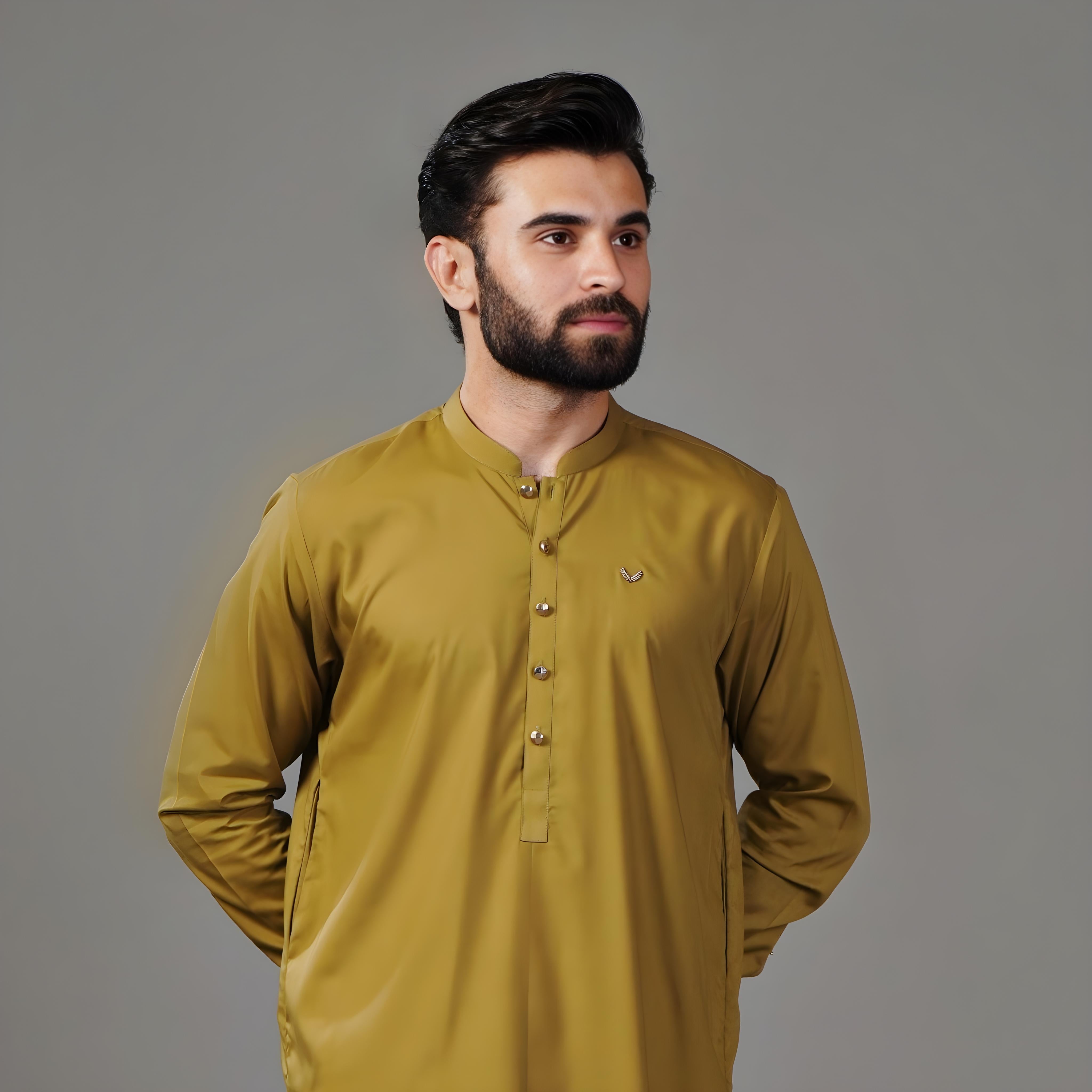 Men Plain Shalwar Kameez