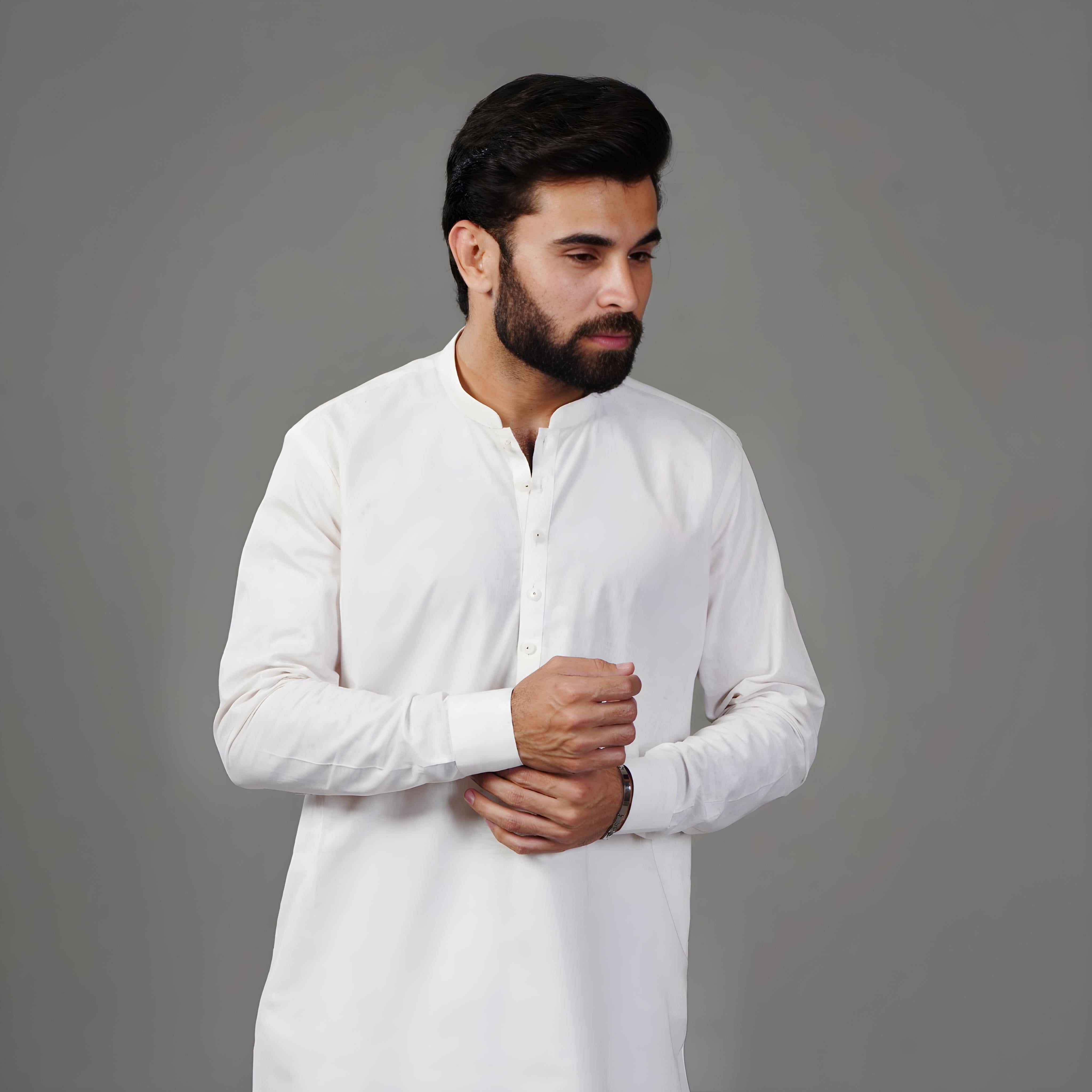 Classic White Shalwar Kameez