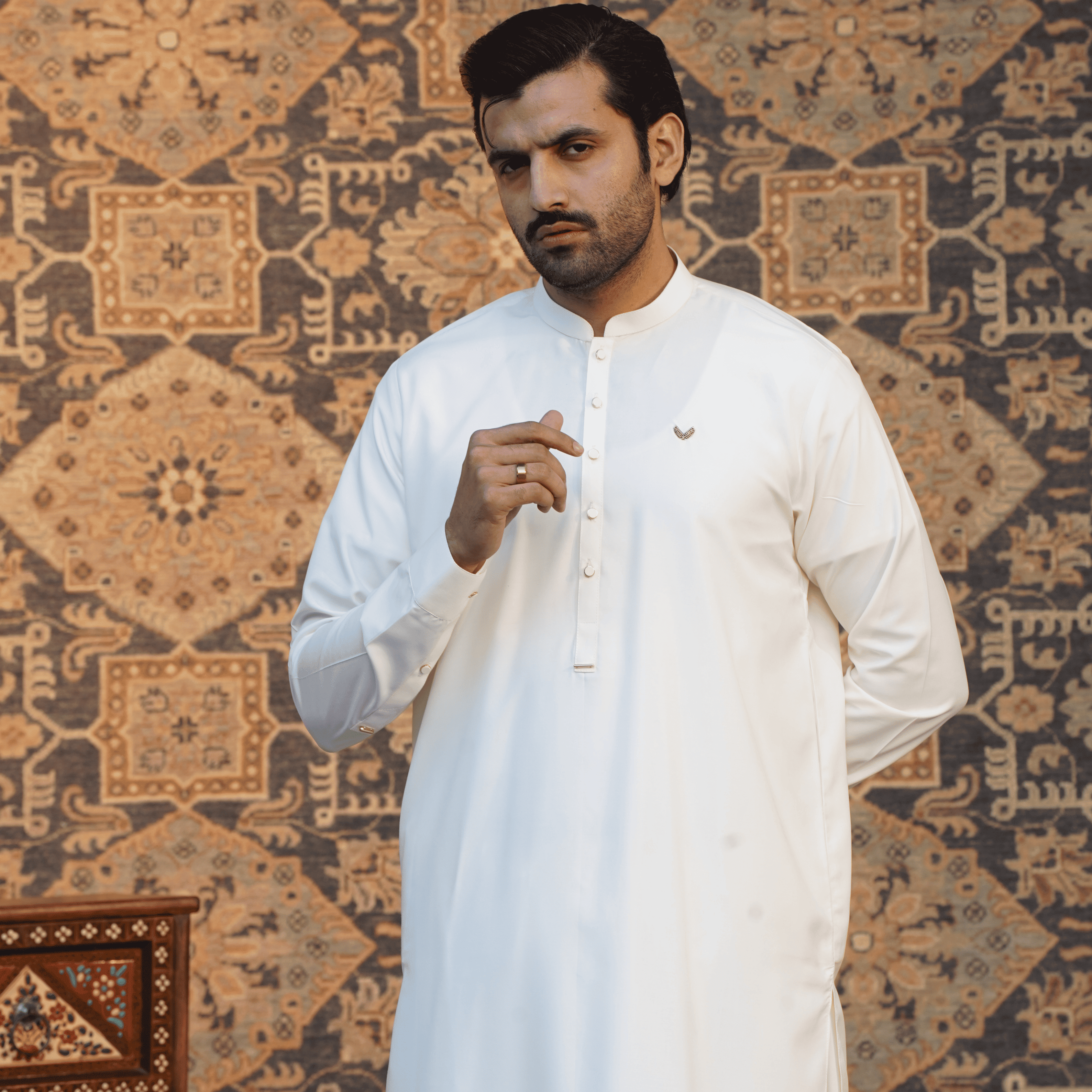 Off-White Shalwar Kameez