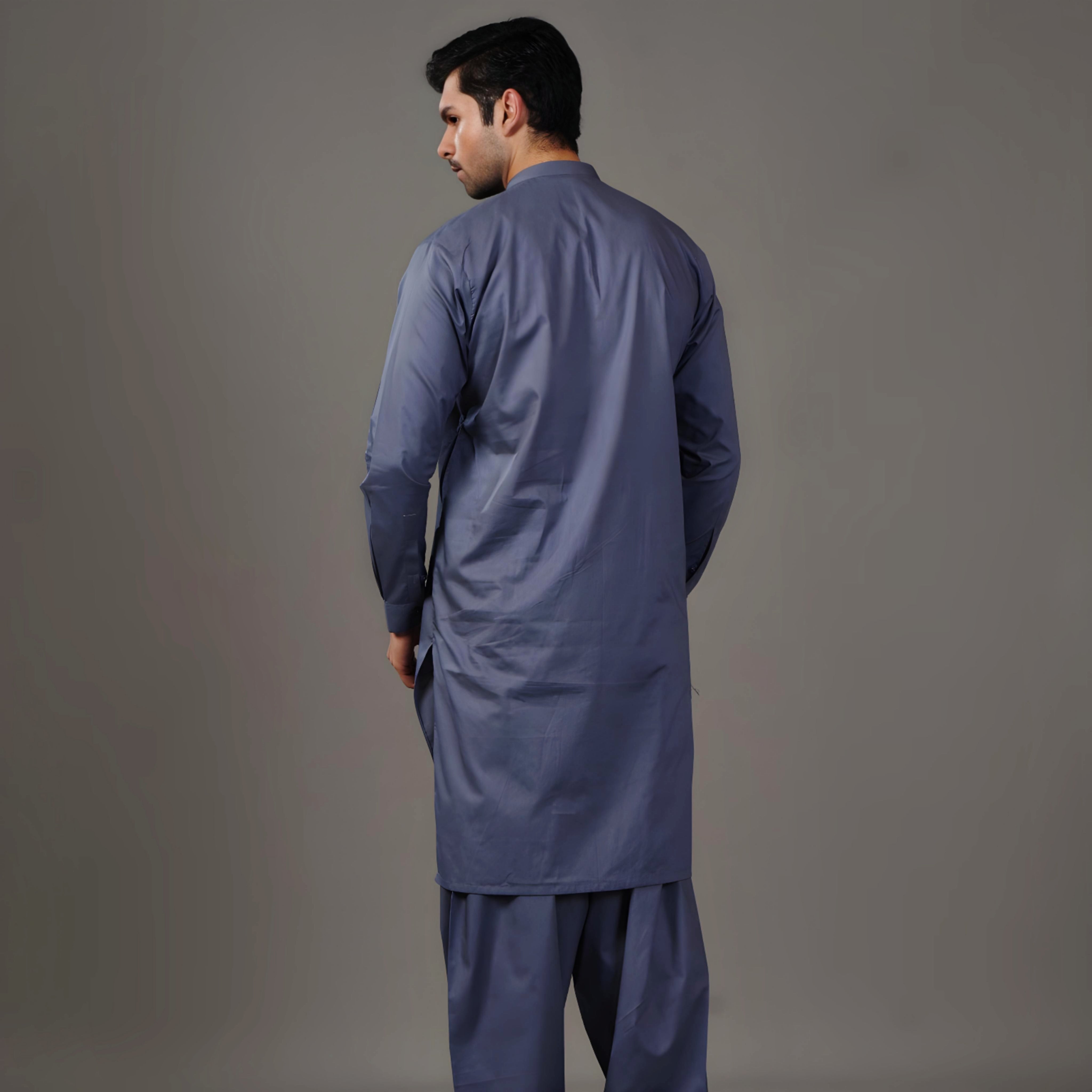 Teal Blue Shalwar Kameez