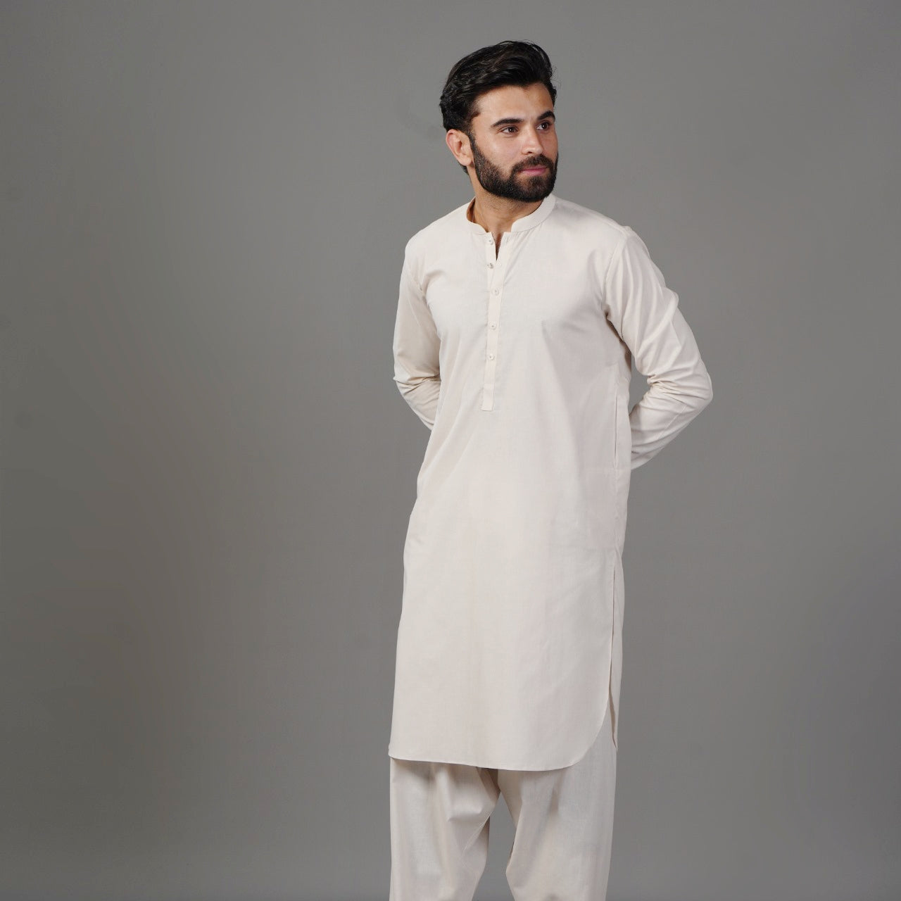 Men Off-white Shalwar Kameez
