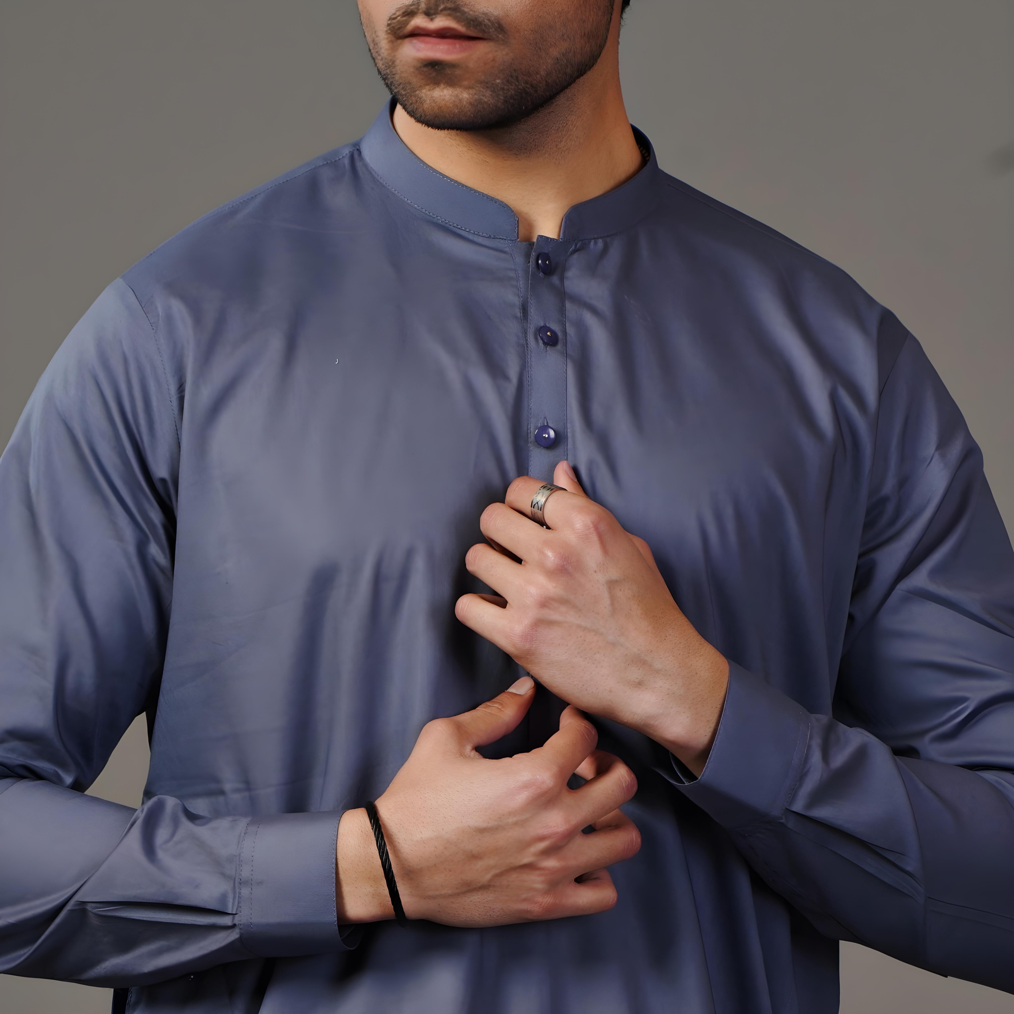 Teal Blue Shalwar Kameez