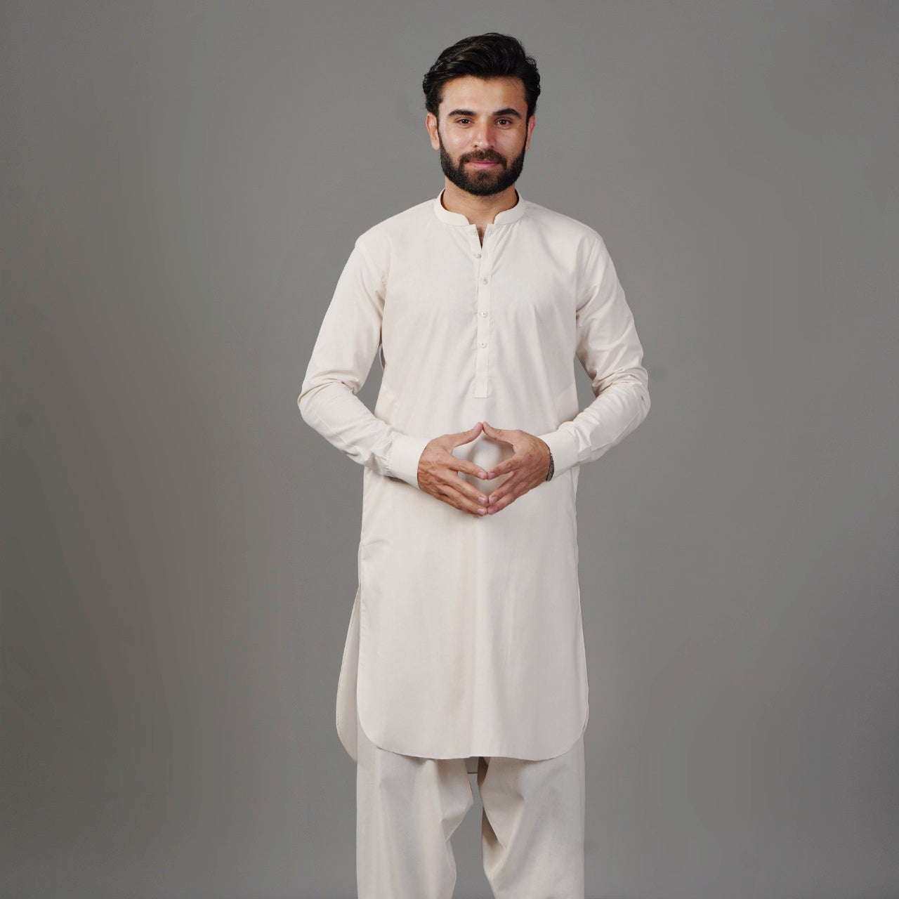 Men Off-white Shalwar Kameez