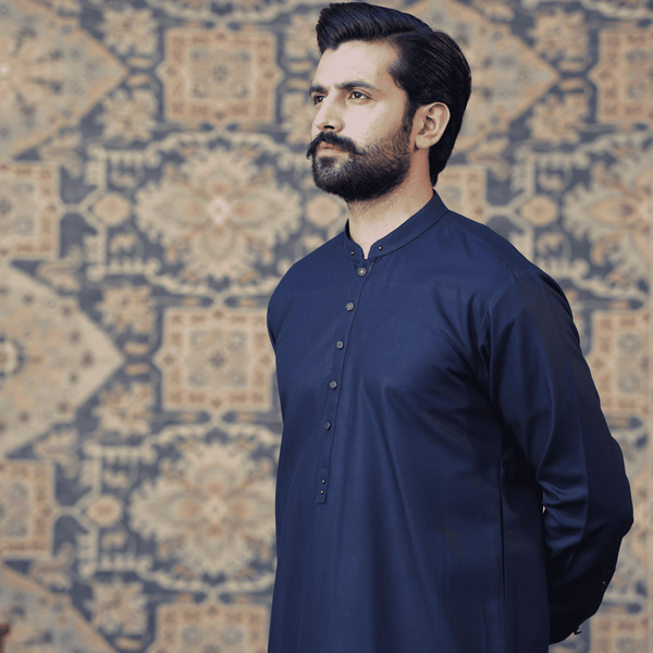 Navy Blue Shalwar Kameez