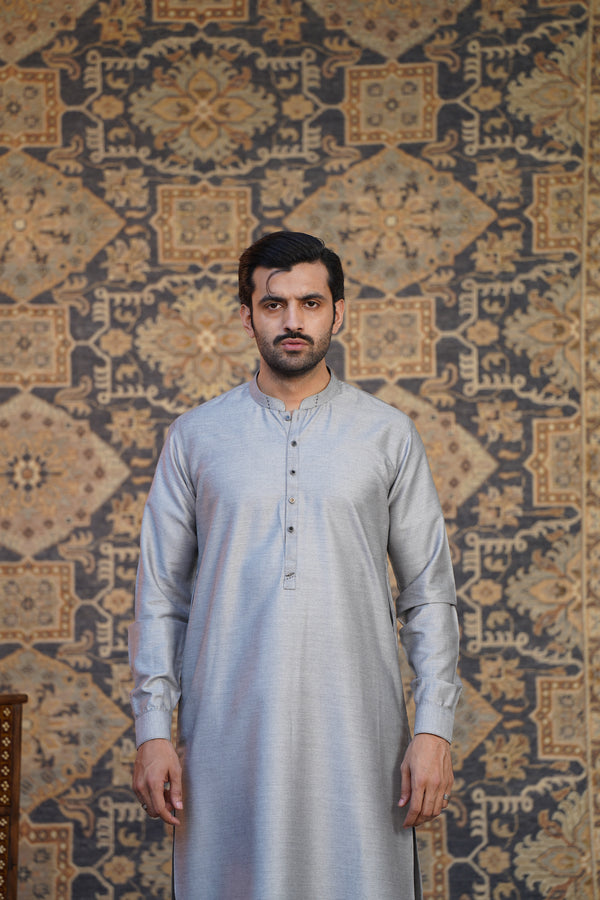 STEEL GREY SHALWAR KAMEEZ