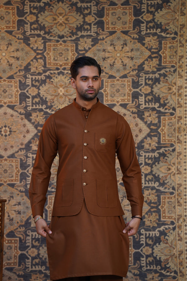 BROWN MEN Waistcoat