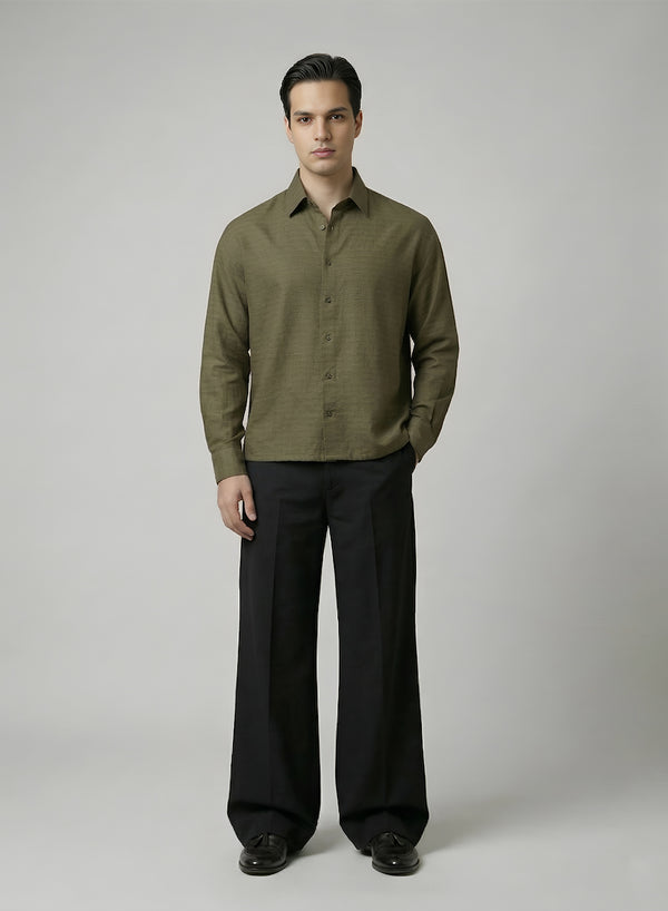 Men's Textured - Olive Co-ord Set