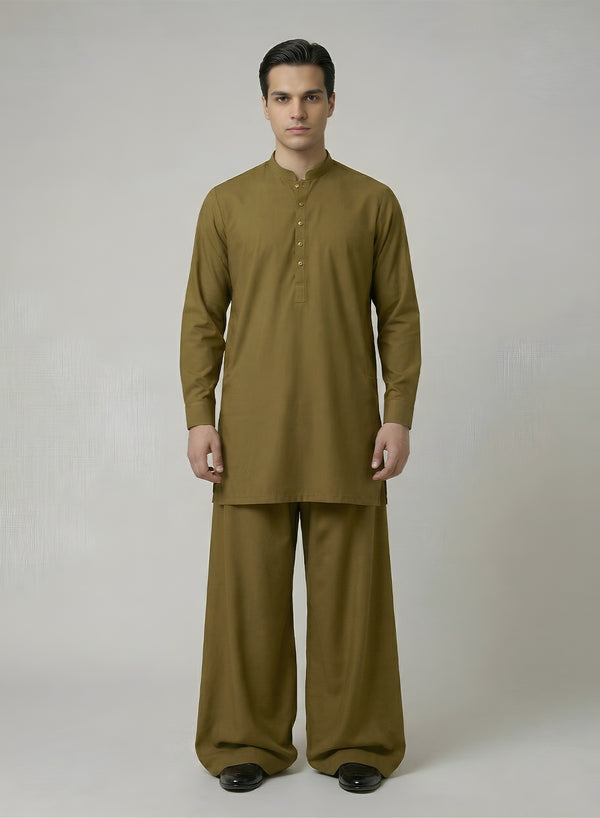 Mens Olive - Full Suit