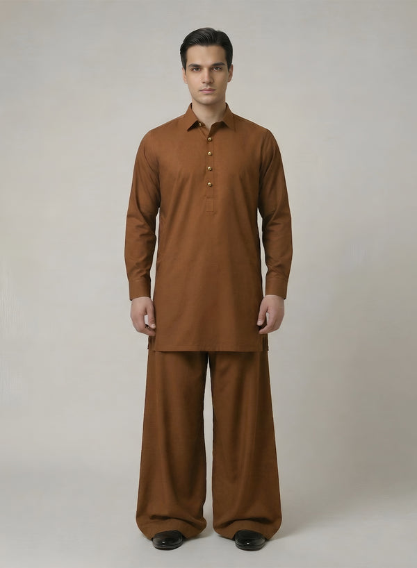 Mens Brown- Full Suit